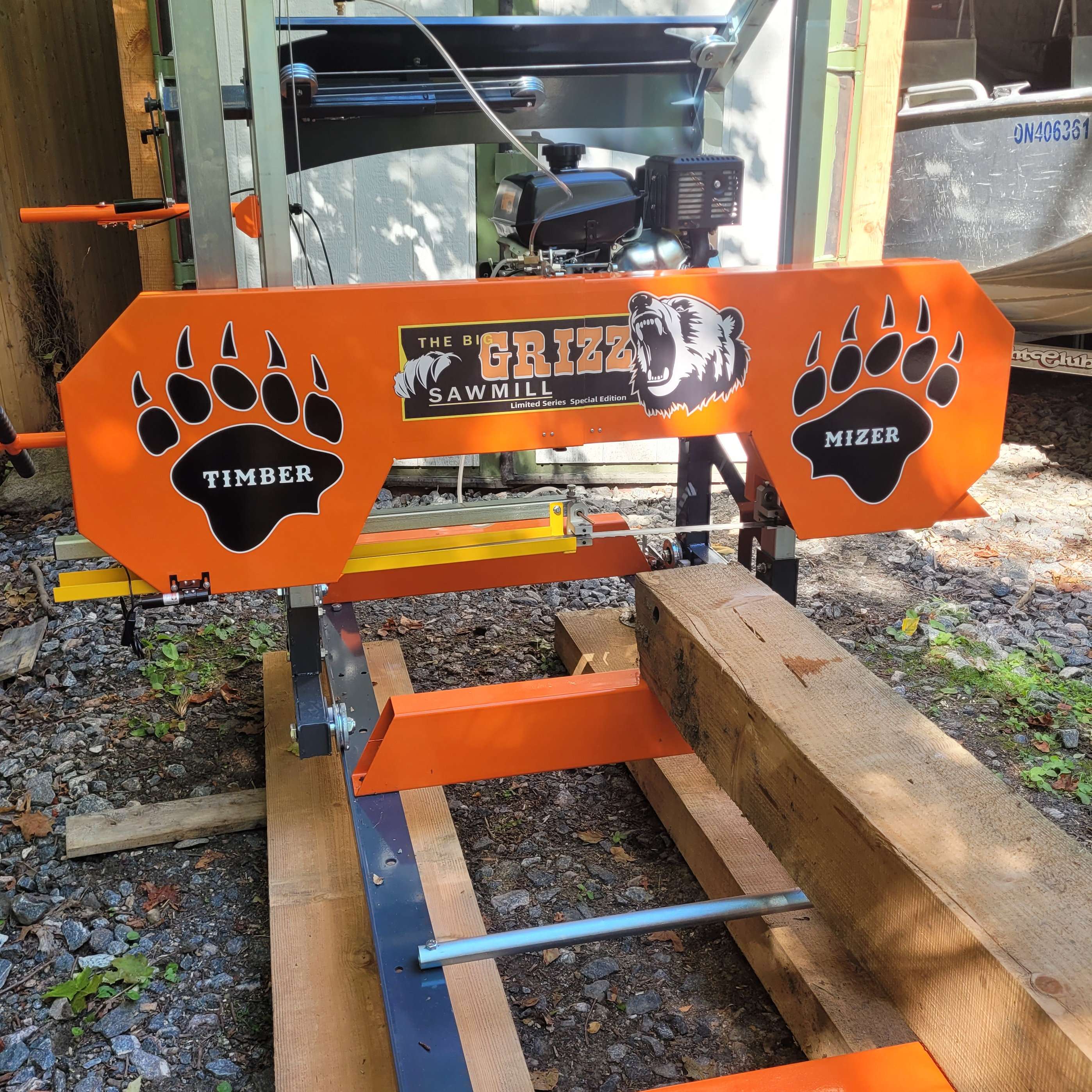 Trailer Mount Grizz Sawmill